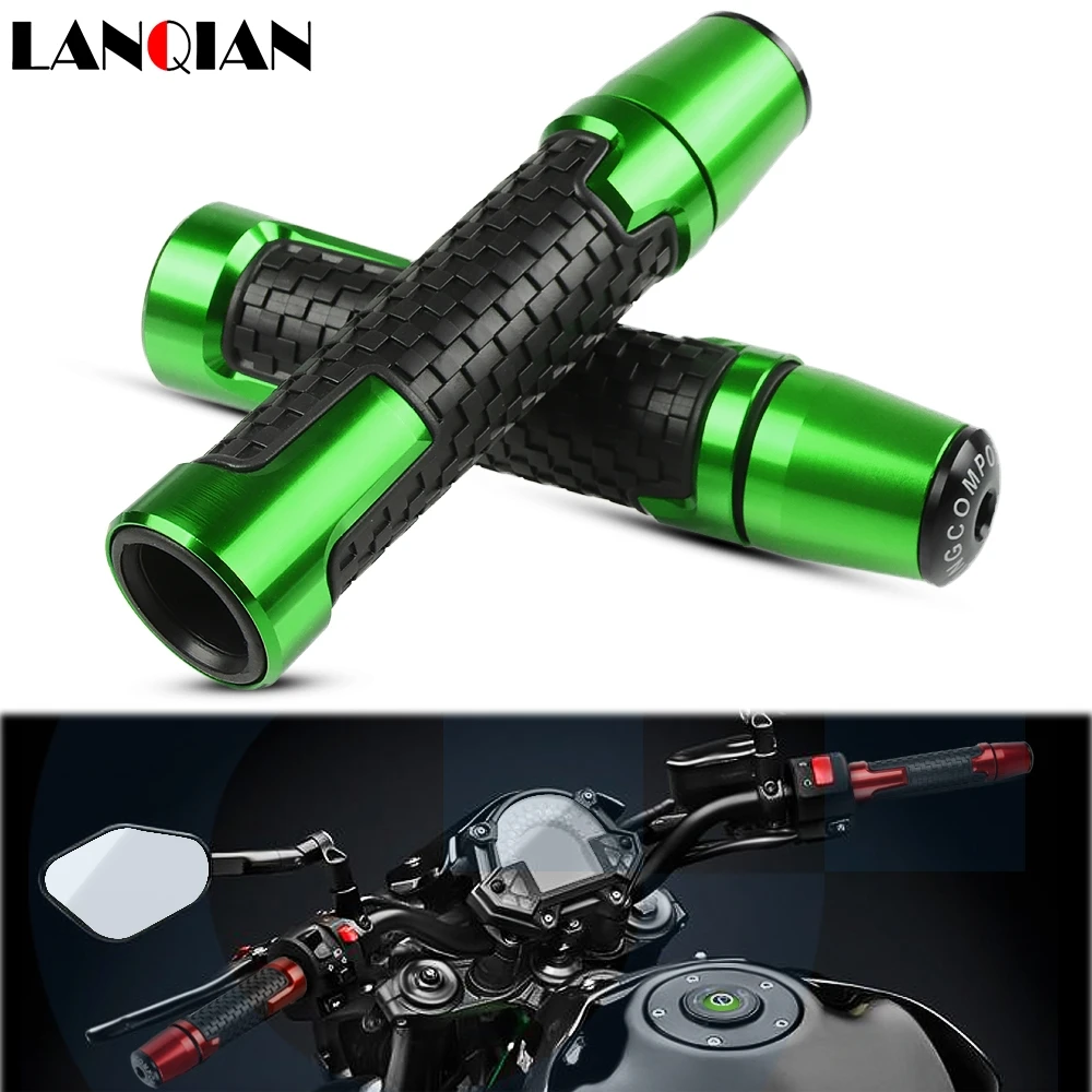 

7/8'' Motorcycle Anti-Skid Handle Grips With Handle Grip End CNC 22mm For m109r yamaha fazer 600 z1000sx gsx s1000 versys 650