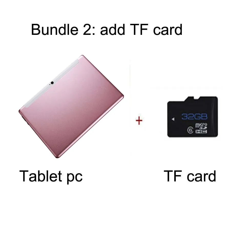 add 64G TF CARD 10,1 дюймовый планшетный ПК Deca Core ram 8 Гб rom 128 ГБ Android 9,0 1900*1200 ips 4G Lte телефонный звонок Wifi gps Bluetooth Dual SIM 4G lte - Комплект: add 64G TF CARD