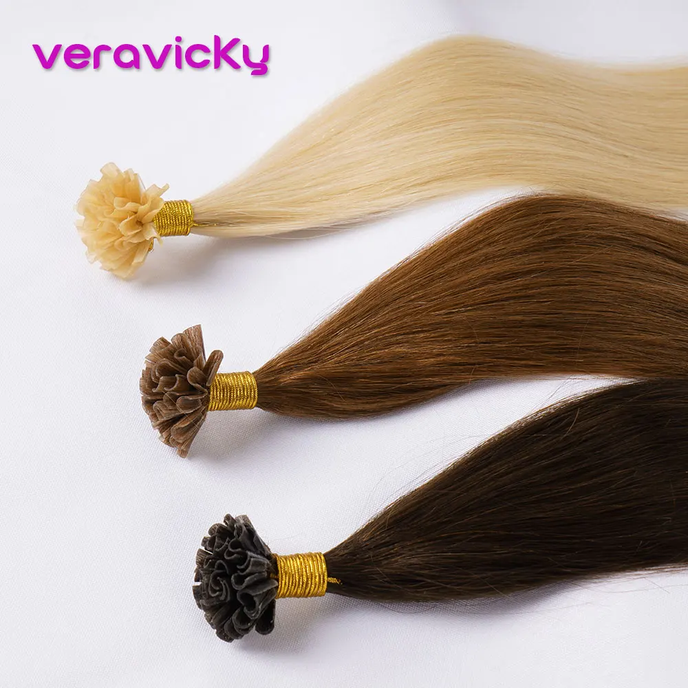 Натуральные накладные Человеческие волосы Remy Fusion для наращивания ногтей/u-образные прямые кератиновые предварительно склеенные человеческие волосы на капсулах 1 г/локон 1" 18" 2" 50 шт./ПАК