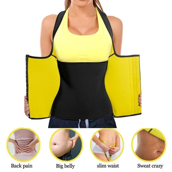

women Sweat Neoprene Body Shaper Gym Slimming Waist Trainer Bustier Slimming Waist Trainer Corset Belt
