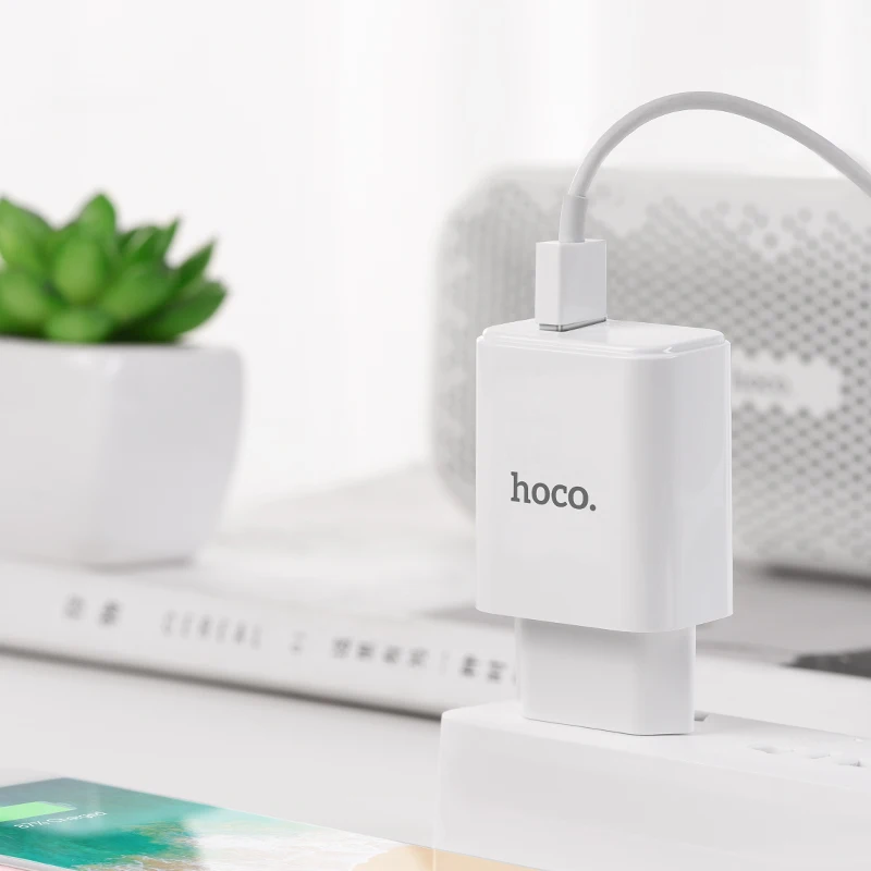 HOCO C61A 21 шт./лот 5 в 2.1A USB зарядное устройство для iPhone 11 Xs Max ЕС вилка настенное зарядное устройство адаптер для samsung Xiaomi huawei