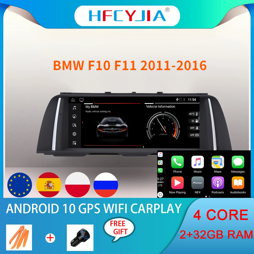 Android Car Tablet Radio For BMW F10 F11 2011-2016 Carplay WIFI Google 2+32GB RAM IPS Touch Screen GPS Navi Multimedia Stereo | Автомобили