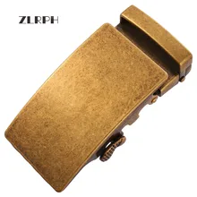 

ZLRPH Fashion Designer Belts High quality alloy buckle for Not belt body Luxury Men Automatic buckle Restoring ancient ways tan