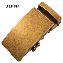 Zlrph cinto de grife fashion fivela de liga de alta qualidade para não cinto masculino luxo fivela automática restaurando modos antigos