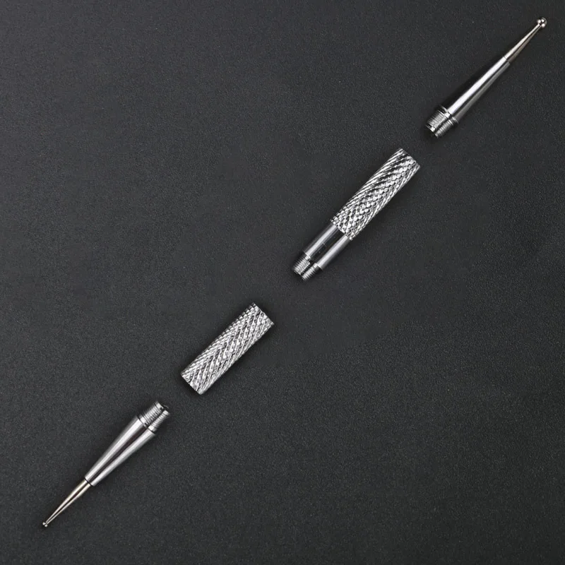 Nail Beauty Tool Set 5 Double Headed Point Flower Diamond Pen Stainless Steel Metal Manicure Pen Drawing Needle Wholesale