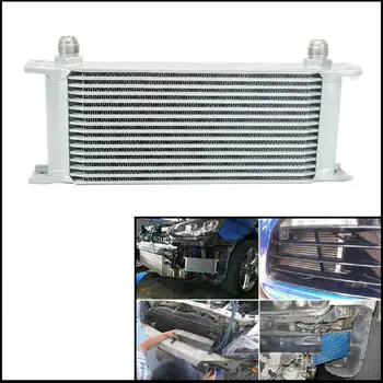 

16 ROW AN-10AN 248mm Aluminum Universal Car Engine Transmission Oil Cooler Kit Gearbox Radiator For CAR/TRUCK