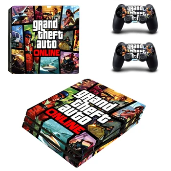 

Grand Theft Auto Online Style Skin Sticker for PS4 Pro Console And Controllers Decal Vinyl Skins Cover Style 0004