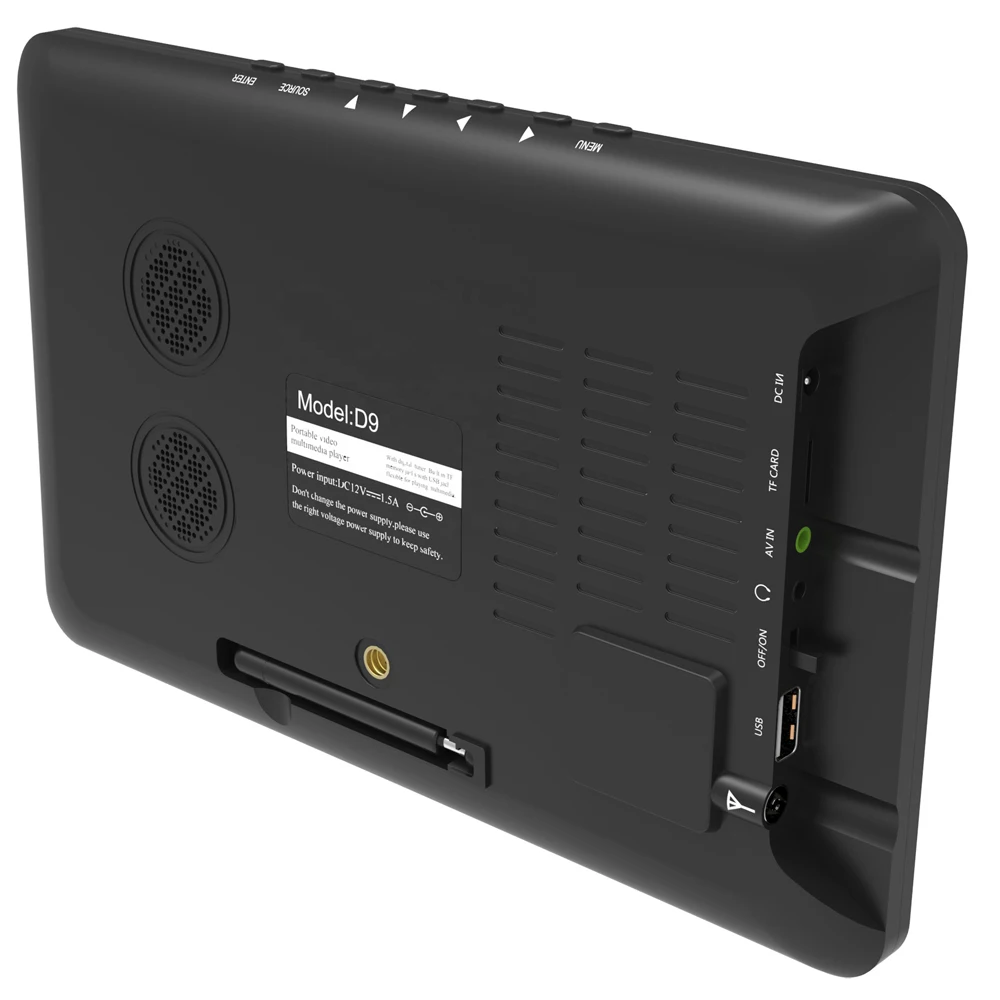 LEADSTAR 9 inch Portable TV With ATSC Tdt Digital Tv Analog Mini Tv For Car Boat Outdoor Support USB TF PVR MP4 H.265 AC3