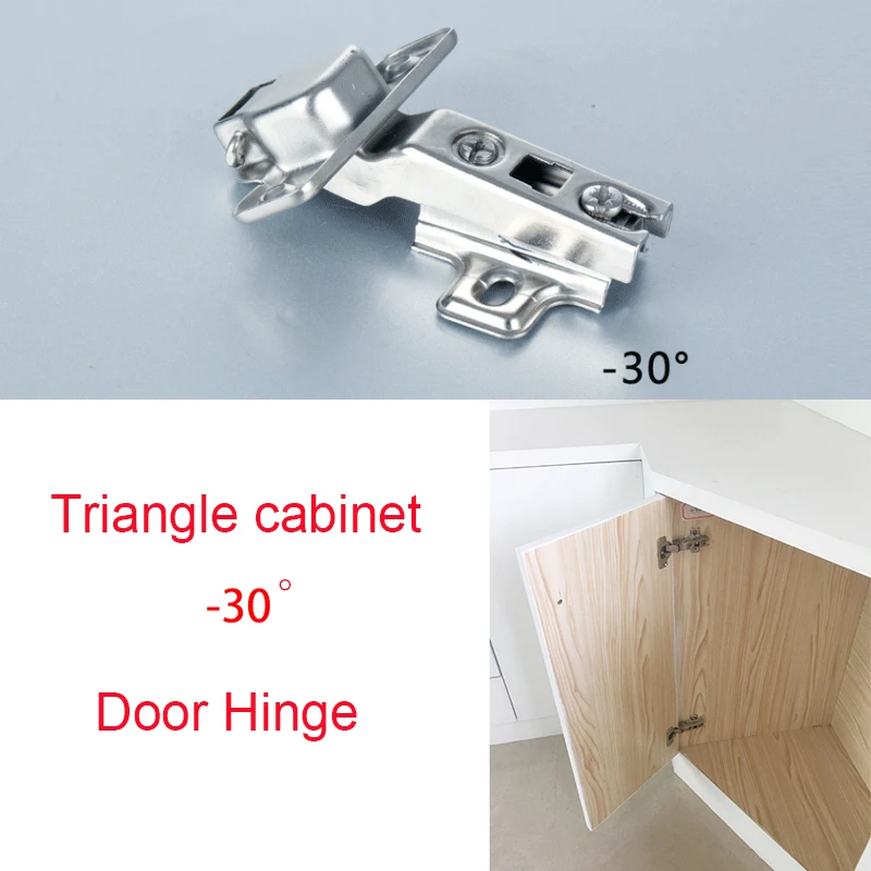 

Negative angle -30 Degree Furniture hinge Triangle cabinet door hinge silent Triangle cabinet degree door hinge#JY-30