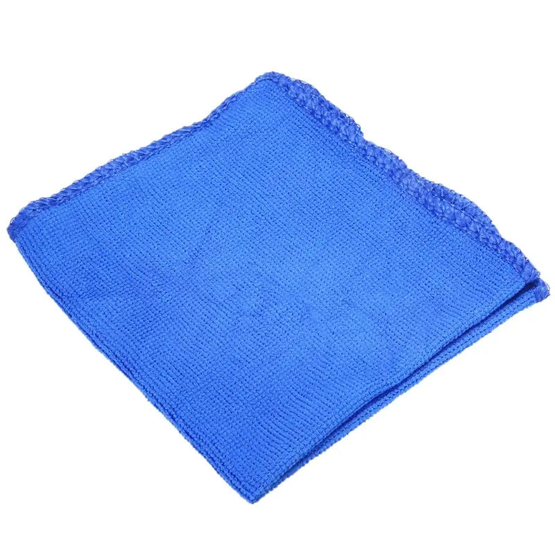 New Arrival 10pcs Blue Car Soft Microfiber Absorbent Wash Cleaning Polish Towel Cloth 30*30cm