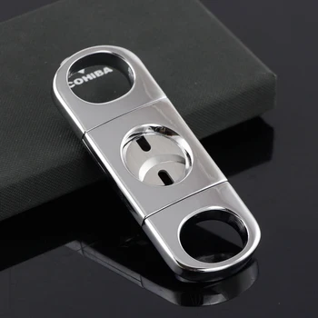 

Galiner Stainless Steel Cigar Cutter Portable Sharp Double Blade Cutter Knife Silver Cigaretter Cutters
