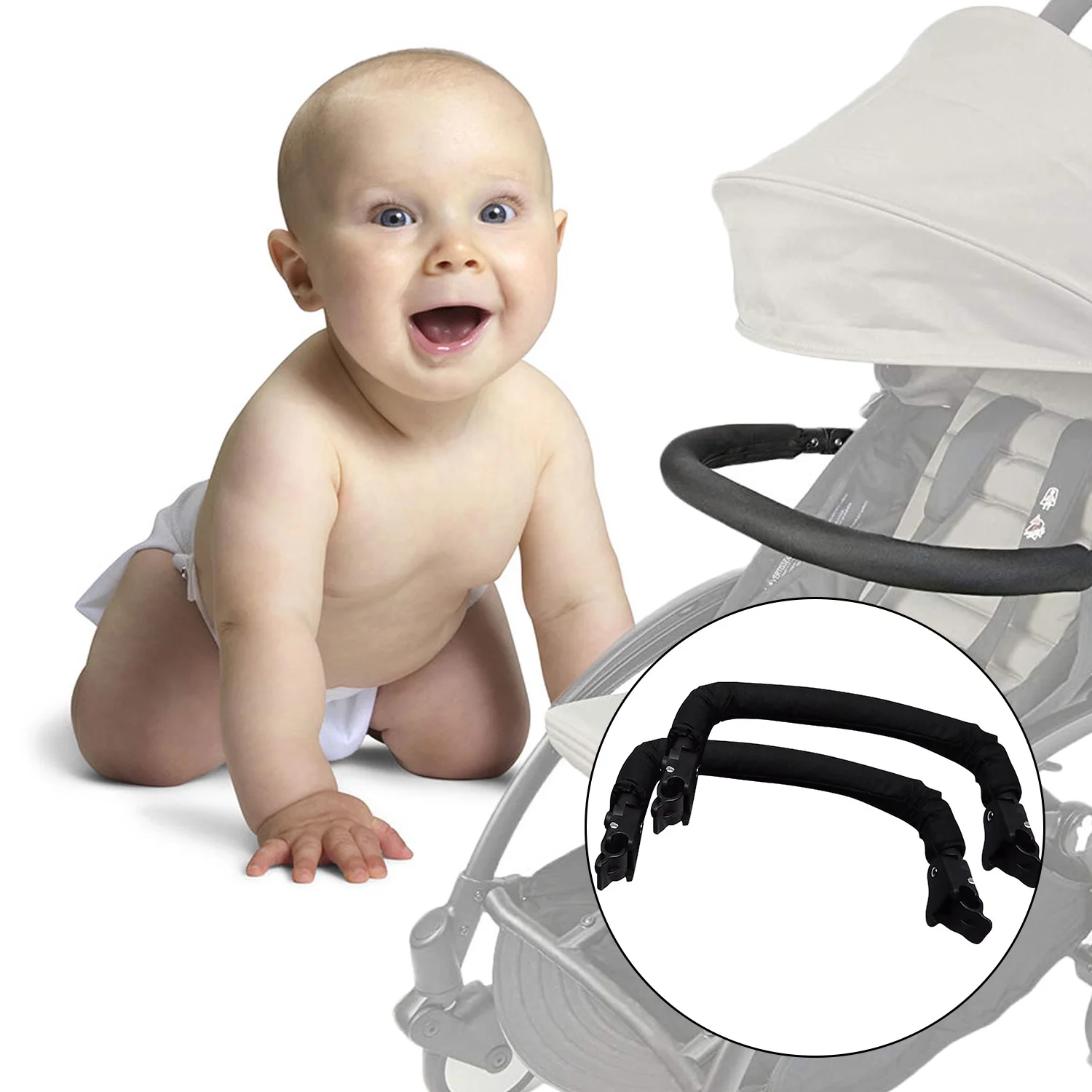 Passeggino Maniglia Bracciolo Manubrio Paraurti Bar Per Babyzen Yoyo Yoyo + Yoya Vovo Babysing Hiwide Yuyu Carrozzina Accessori Passeggino