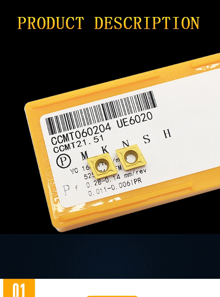 10 шт. CCMT060204 UE6020 US735 VP15TF CCMT21.51 Карбид вставлять внутренние токарные инструменты CCMT 060204 CNC лезвие токарный станок токарный инструмент