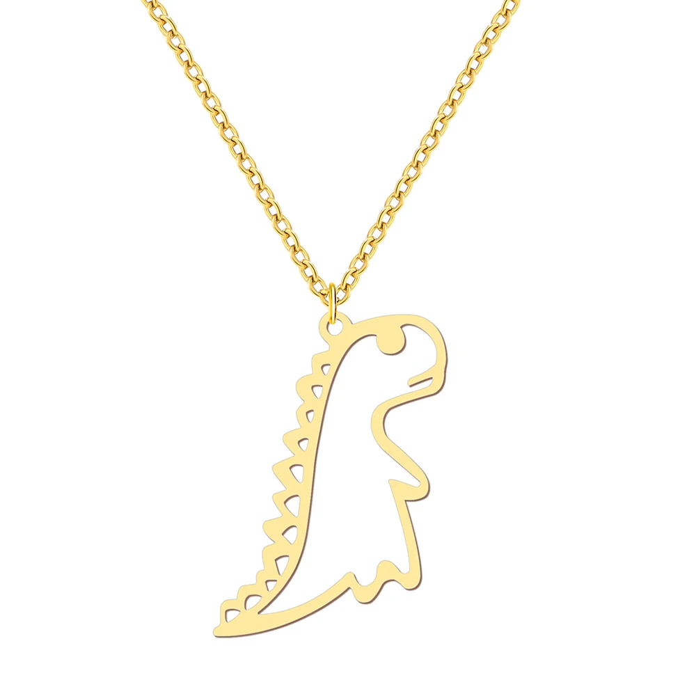 Aliita 9kt Yellow Gold Dinosaur Emerald Pendant Necklace - Farfetch
