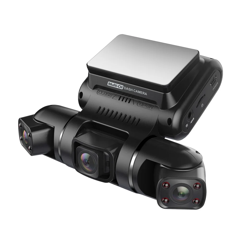 4 Channel 1080P+1080P+1080P+1080P WiFi GPS Car DVR Dual Lens 8 Infrared Light Night Vision 3 Lens 170 Degree Dash Cam Car Camera rear view mirror reverse camera