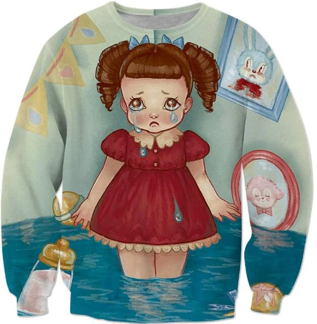 Толстовки с капюшоном Melanie Martinez Crybaby розовые забавные детские толстовки