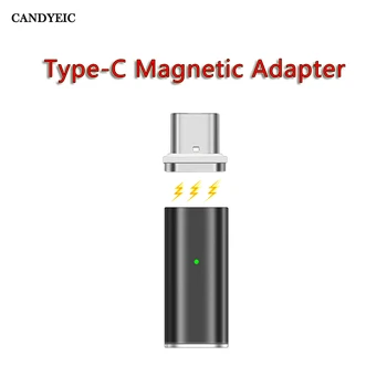 CANDYEIC TYPE-C na TYPE-C magnetyczny Adapter do Samsung Huawei Mate HONOR ładowarka USB C Adapter do Xiaomi Redmi OPPO LG ładowarka tanie i dobre opinie CN (pochodzenie) Magnetic Adapter For Android Type-C interface Charging Metal and Plastic 3-7 days TYPE-C to TYPE-C Allow