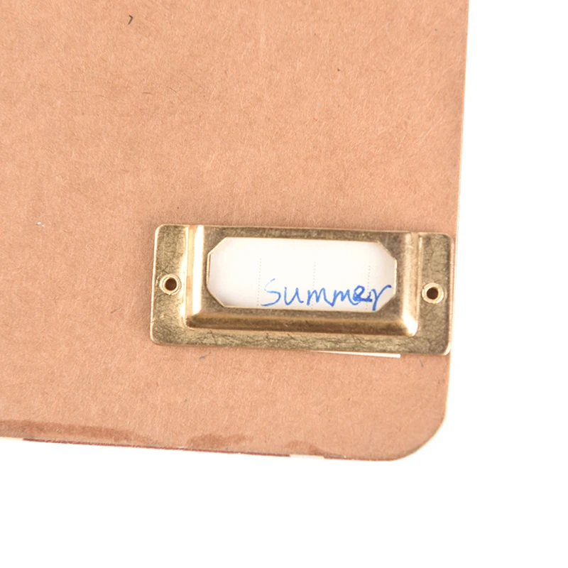 1/2Pcs Brass Index Label Notebook Accessories Bookmarks 1.73"*0.7" For Travelers Note Book Supplies