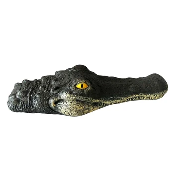 

Floating Crocodile Head Water Decoy Simulation Realistic Alligator Pond Decor