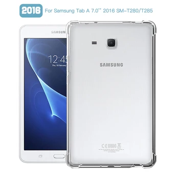

Shockproof Cover For Samsung Galaxy Tab A 8.0'' 2016 SM-T280 SM-T285 8.0 inch Case TPU Silicon Transparent Cover Coque Fundas