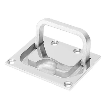 

Deck Cover Handle With Screws Corrosion Resistant Boat Hardware Lifting Durable Hatch Pull Stainless Steel Truck Accessories