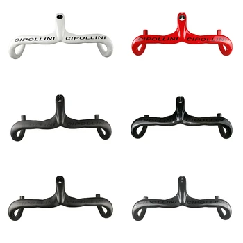 

White Red Black 3K/UD Matte/Glossy Cipollini carbon road bike Handlebar with 28.6mm 400/420/440mm*90/100/110/120mm