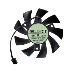 T128015SH 75MM DC12V 0.32A Pour EVGA GTX 650 650Ti GTS 450 Ventilateur De Carte graphique 2pin 