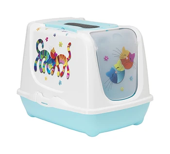 

MODERNA MODERNA TRENDY CAT cat toilet closed friends forever blue 57 x 45 x 42.6 cm