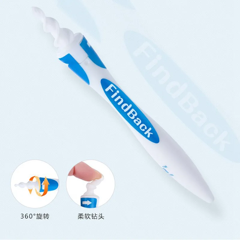 

360-Degree Spiral Ear Cleaning Useful Product Rotary Ear Cleaning Flower Cleaner Silica Gel Soft Head Earpick Ear Cleaner Boxed