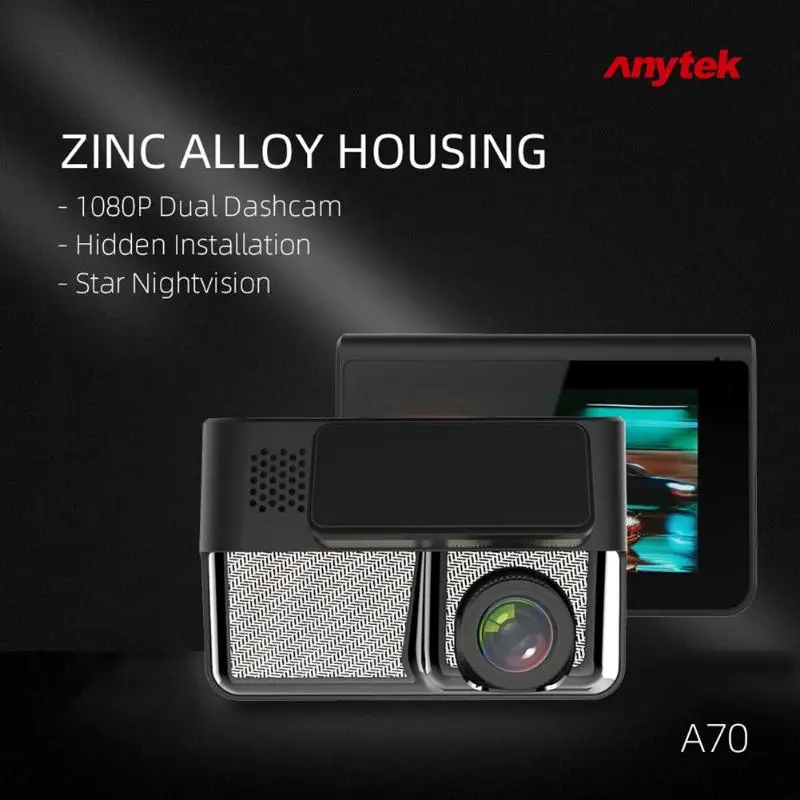 Горячая DVR камера многофункциональная Anytek A70 HD 1080P Приборная панель автомобиля камера Starlight видеорегистратор ночного видения рекордер