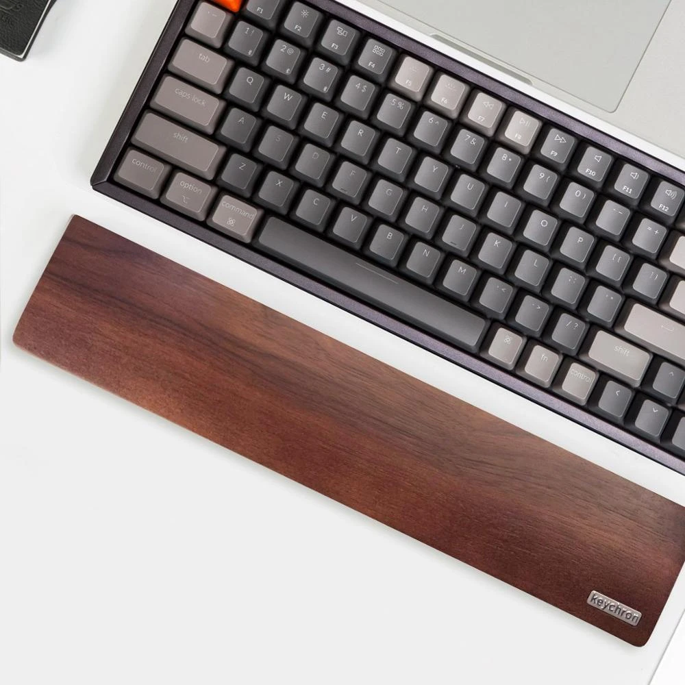 Wooden Palm Rest for Keychron K2 K6 Bluetooth Mechanical Keyboard 