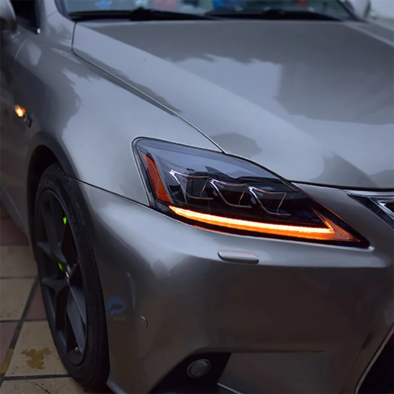 Заводские аксессуары для автомобилей Cellacity, Головной фонарь для Lexus IS250, 2006-2012, полный светодиодный светильник на голову с последовательным индикатором