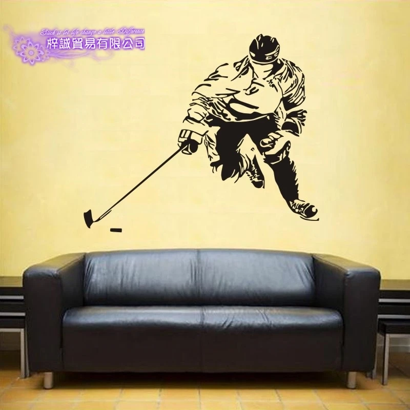 DCTAL Ice Hockey Car Sticker Puck Decal Skiing Ice Sports Posters Vinyl Wall Decals Pegatina Decor Mural Sticker