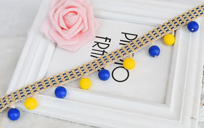 1M curtain tassel fringe trim beaded ribbon for sewing curtain lace accessories home textile DIY Decoration