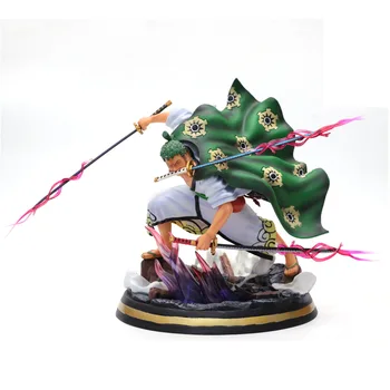 

One Piece Figure GK Kimono Roronoa Zoro 31cm Pvc Model Anime Collection Toy Over Size KO Exquisite Quality Desktop Decoration