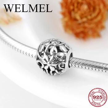 

Hot hollow out girls and flowers 925 Sterling Silver fashion fine Beads Fit Original Women Charm Bracelet Jewelry making