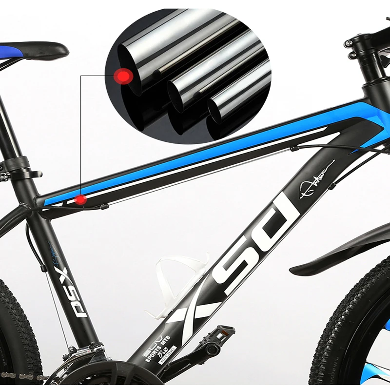 26-Inch 21/24/27/30Speed Mountain Bicycle Shock Absorption Speed Change Mechanical Disc Brake Student Adult A body wheel Bike