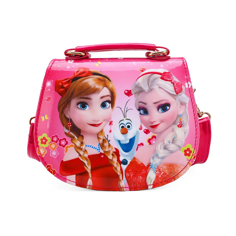 same as picture Детский Сад девочка принцесса сумка PU Дети Мультфильм Эльза сумки путешествия выход сумка через плечо - Цвет: same as picture