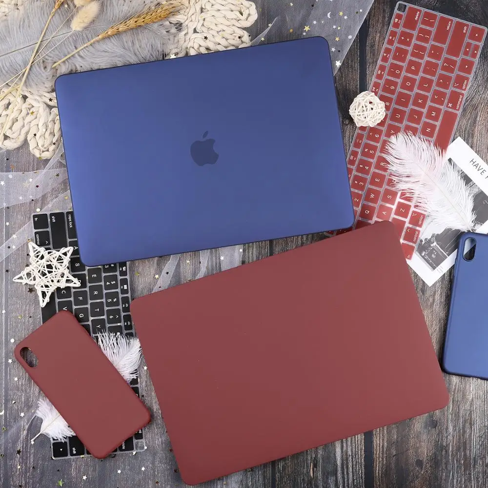Цветной чехол для Macbook Air 13 Touch ID A1932 retina Pro 13 1" Touch bar A2159 A1989 A1990 A1708+ чехол для клавиатуры