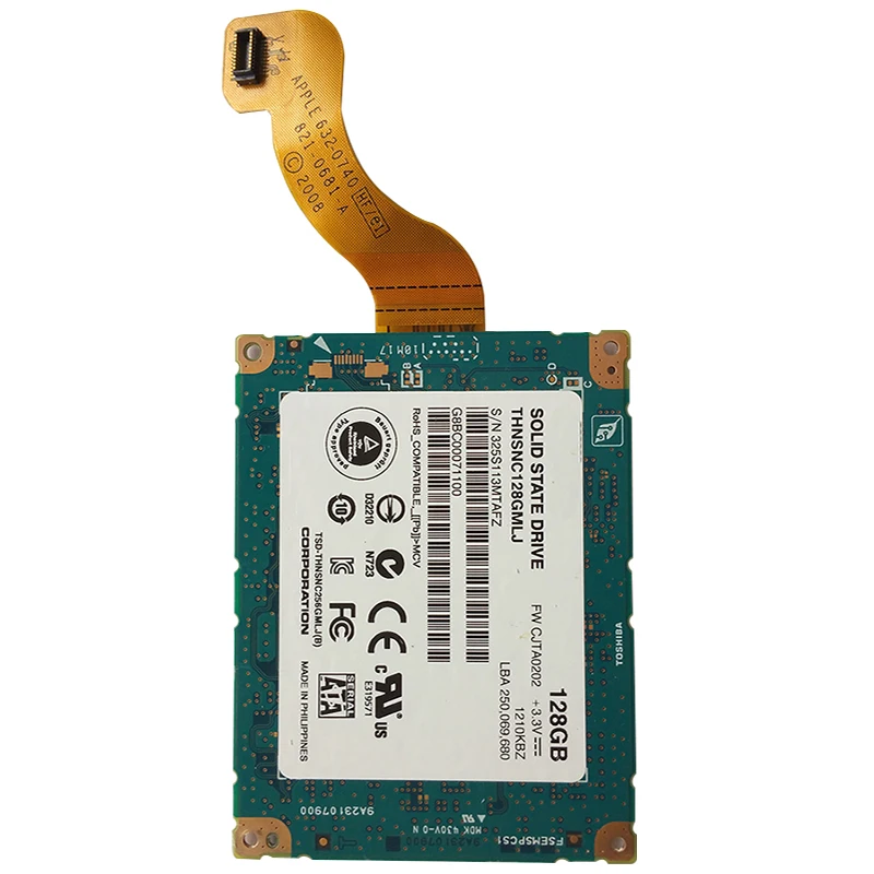 Apple-disco duro externo SSD, Compatible con modelo A1304 Air de 1,8  pulgadas, usado para Mac-Air Late2018 Mid 2019