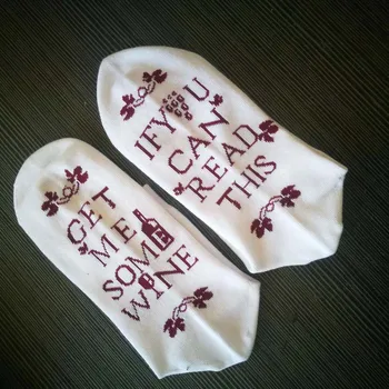 

10pcs Adult Cotton Mid Stockings IF YOU CAN READ THIS Printing Socks Couple Multicolor Christmas Gift Long Socks DOM1091402