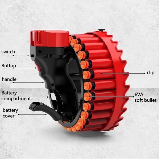 Bracelet Soft Bullet Electric Burst Large Capacity Shooting Toy Children Outdoor Toy Sports Toy 2