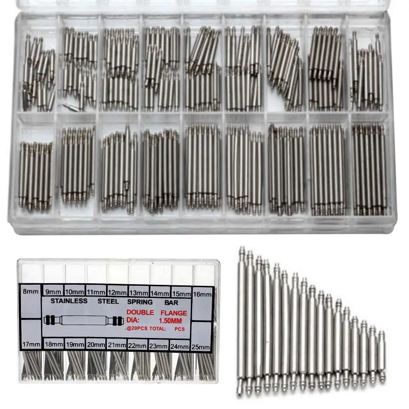 

Professional High-quality Watchmaker Watch Band Spring Bars Strap Link Pins Steel Watch Repair Kit Tools
