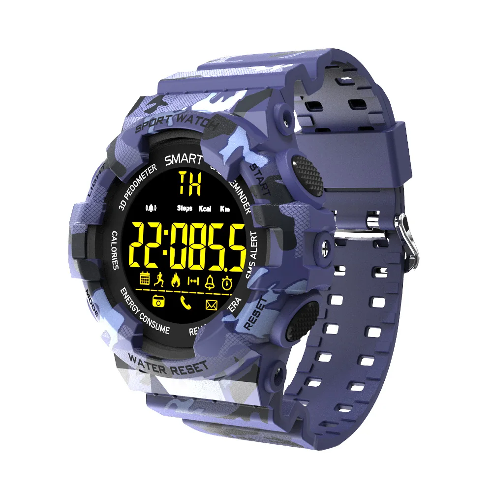 

Smart Watch Men Waterproof Bluetooth Army Camouflage Pedometer Activity Monitor SmartWatch for Apple for Huwei for Xiaomi