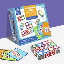 Jeu de société en bois pour enfants, apprentissage de la mémoire et de la pensée logique 