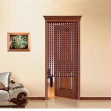 Занавеска для двери в виде лотоса, китайская домашняя занавеска для двери, занавеска для ванной комнаты, подвесная занавеска без отверстия