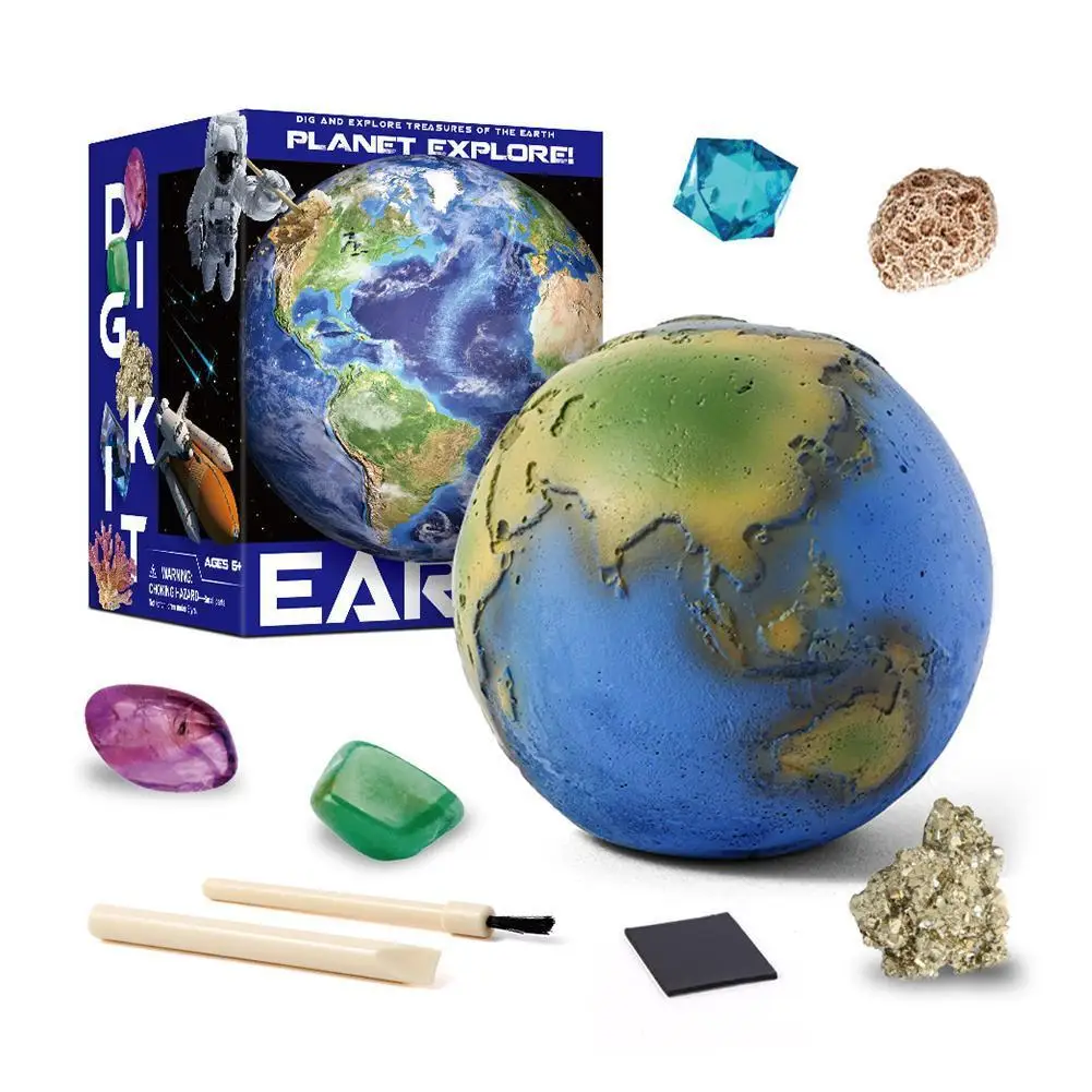 Educational Eight Gypsum Excavation Toys Diy Archaeological Dig