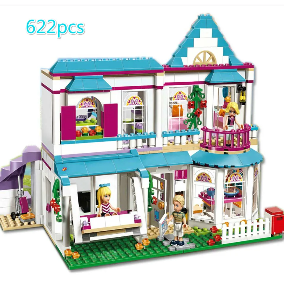 

10612 Compatible Legoinglys Friends Girl Hotel Model Building Blocks 622 Piece Bricks Girls Birthday Gift Children Toys
