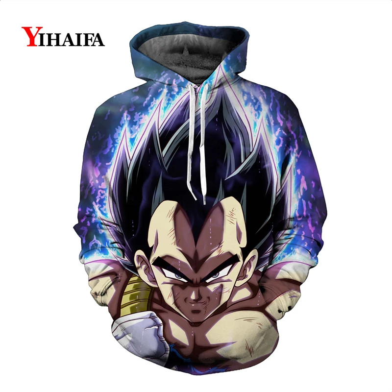 

Men's Hoodies Anime 3D Print Dragon Ball Z Sweatshirt Harajuku Pullover Casual Hoody Man dbz figure Sportswear Hoodie Coat