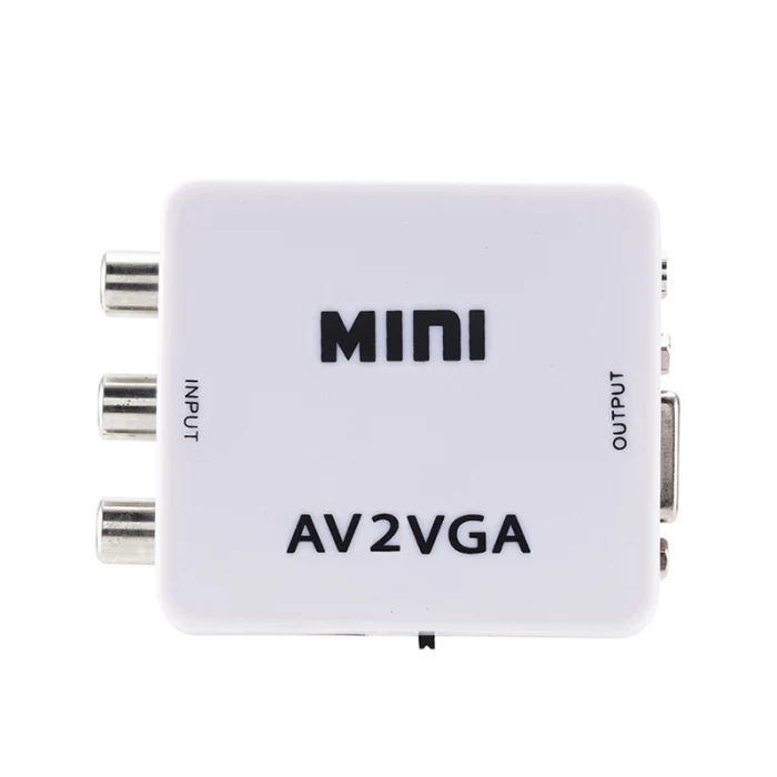 Мини HD AV2VGA видео преобразователь аудиовизуальных систем на VGA видео HD ТВ конвертер ING-SHIPPING